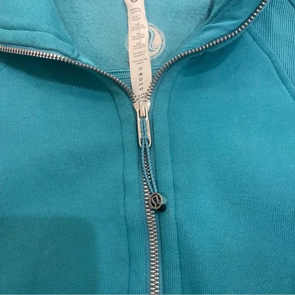 Lululemon Scuba Oversized Funnel Neck Half Zip Oceanic Blue - Picture 4 of 6